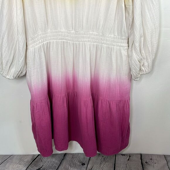 Universal Thread Women's GauzyTie-Dye Long Sleeve Tiered Dress Size XXL - Picture 3 of 15